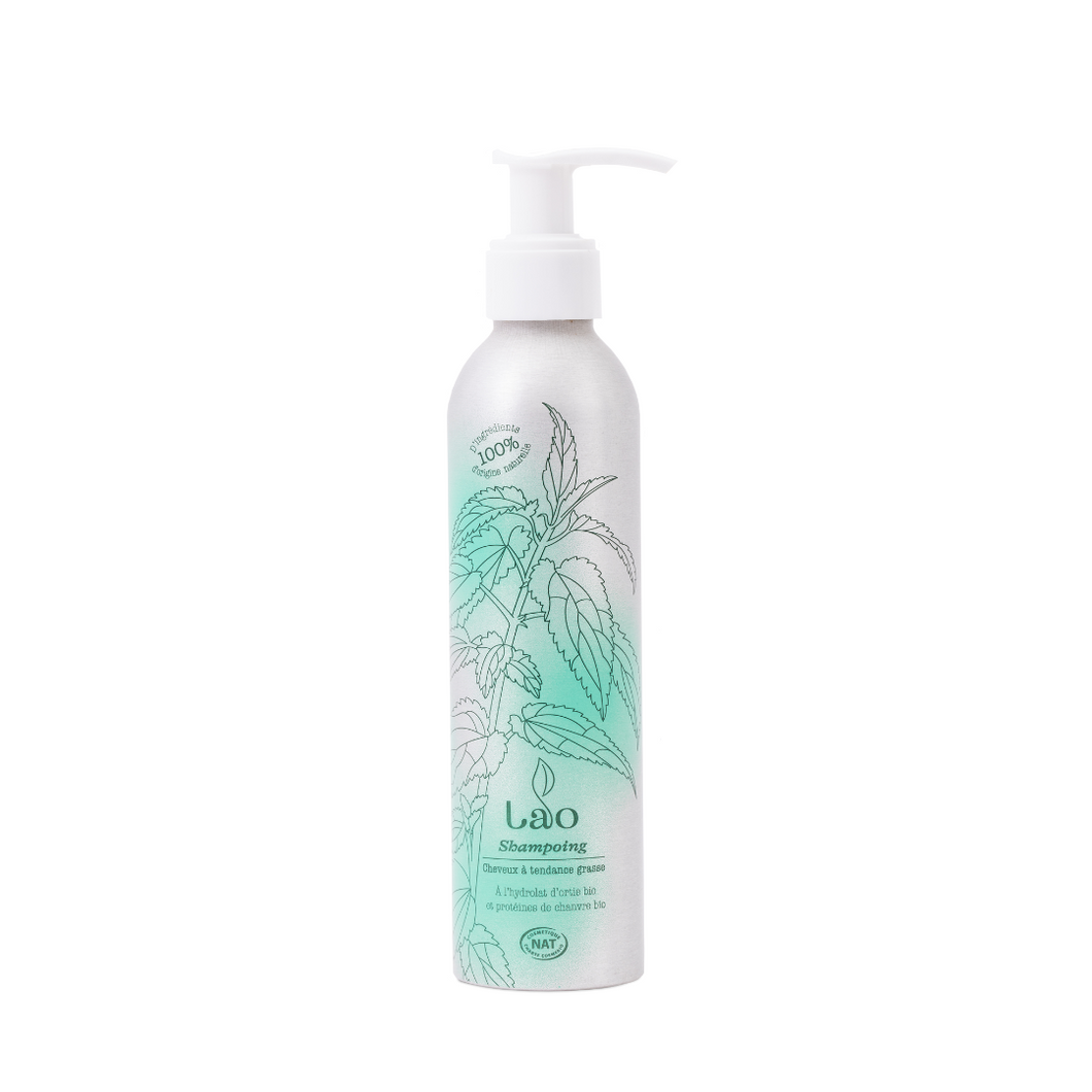 lao shampoing purifiant ortie bio cheveux à tendance grasse certifié cosmos natural alaé cosmétique naturel français